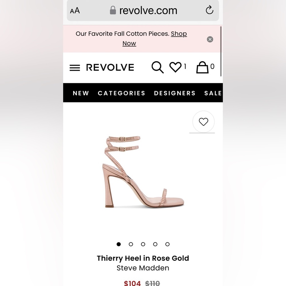 Steve Madden Thierry Blush Pink Rose Color Heels Size??? Gem